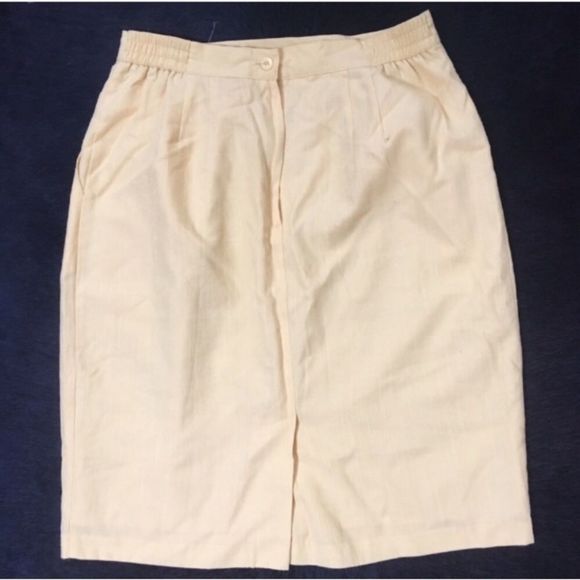 Sag Harbor Skirts Vintage Linen Skirt Poshmark